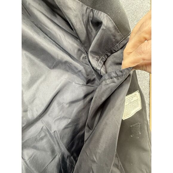 Neptune Garment‎ Military Bomber Jacket Mens Black 42 X-Long Coat Pocket Officer - Picture 10 of 14